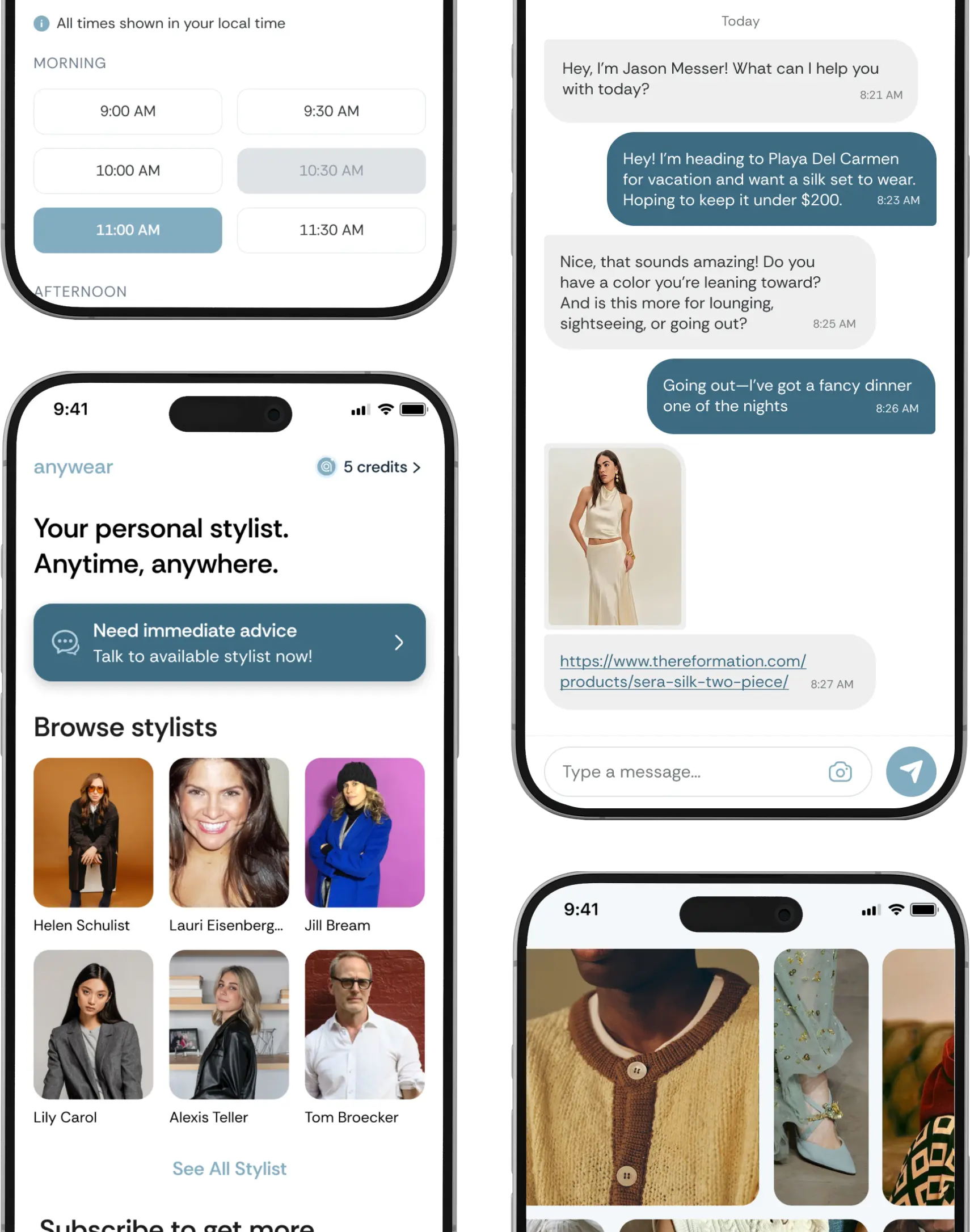Anywear app CTA mockup